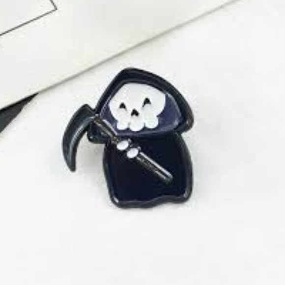 Jewelry - 5/$20 Kawaii Grim Reaper Enamel Pin